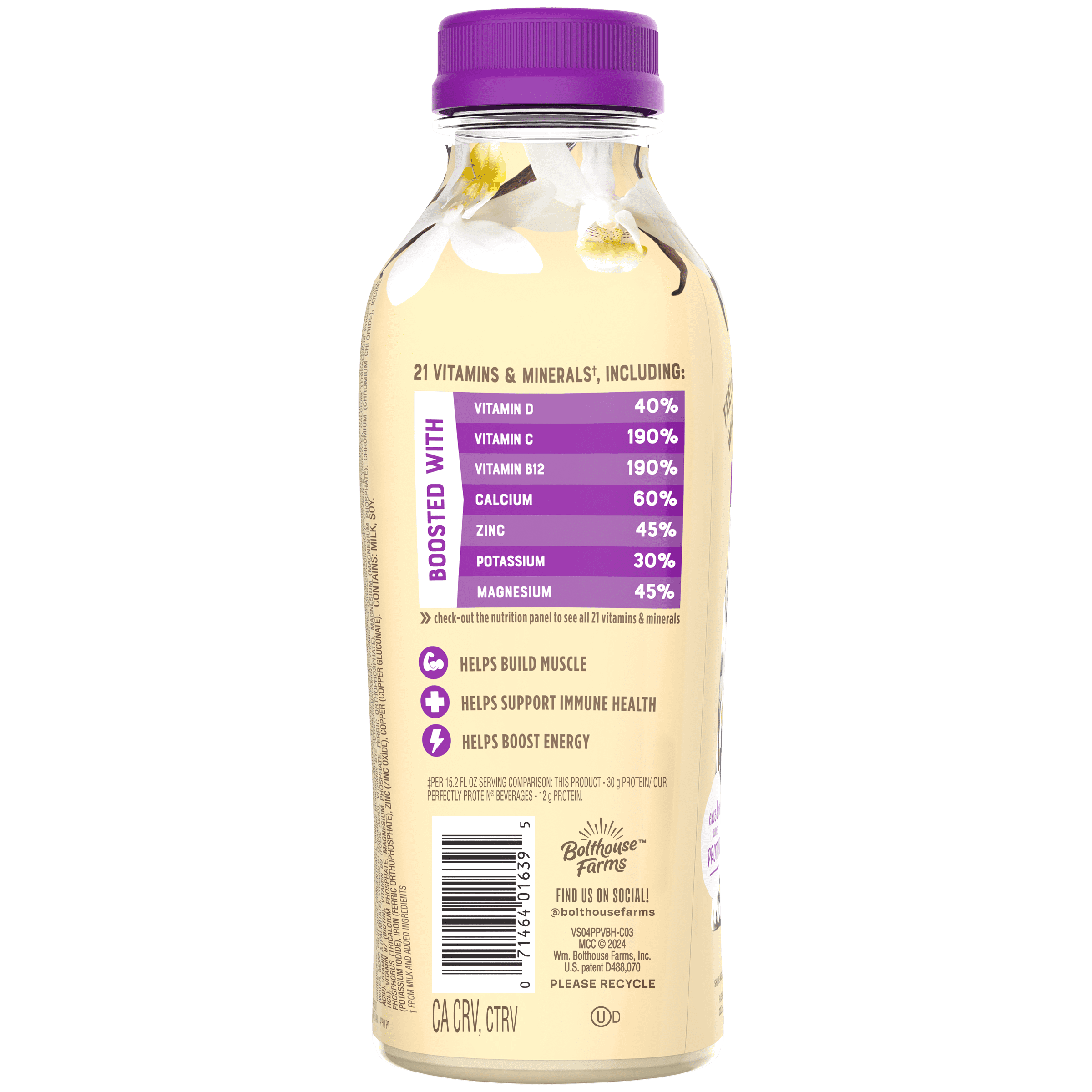 Bolthouse Farms Protein PLUS Vanilla Bean, 15.2 oz.
