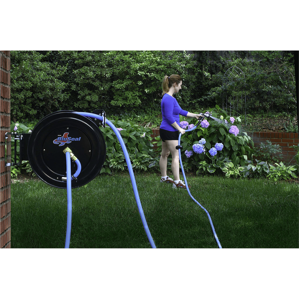 BluBird BLBBSWR1250HRS 0.5 in. x 50 ft. BluSeal Retractable Water Hose Reel