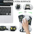 thumbnail image 2 of sixwipe Ergonomic Mouse Pad with Wrist Rest, Desk Keyboard Wrist Rest and Computer Wrist Support with Cute Cat Pattern, No Slip Keyboard Wrist Pad with Coaster for Easy Typing and Hand Pain Relief, 2 of 7