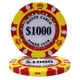 Bry Belly $1000 CPMC- 25 Rouleau de 25 - $1000 Monte Carlo Jetons de Poker de 14 Grammes – image 1 sur 1