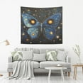 thumbnail image 2 of WOBOGO Star Blue Butterfly Tapestry 90×60in Home Living Room Bedroom Wall Hanging Ornaments, 2 of 10