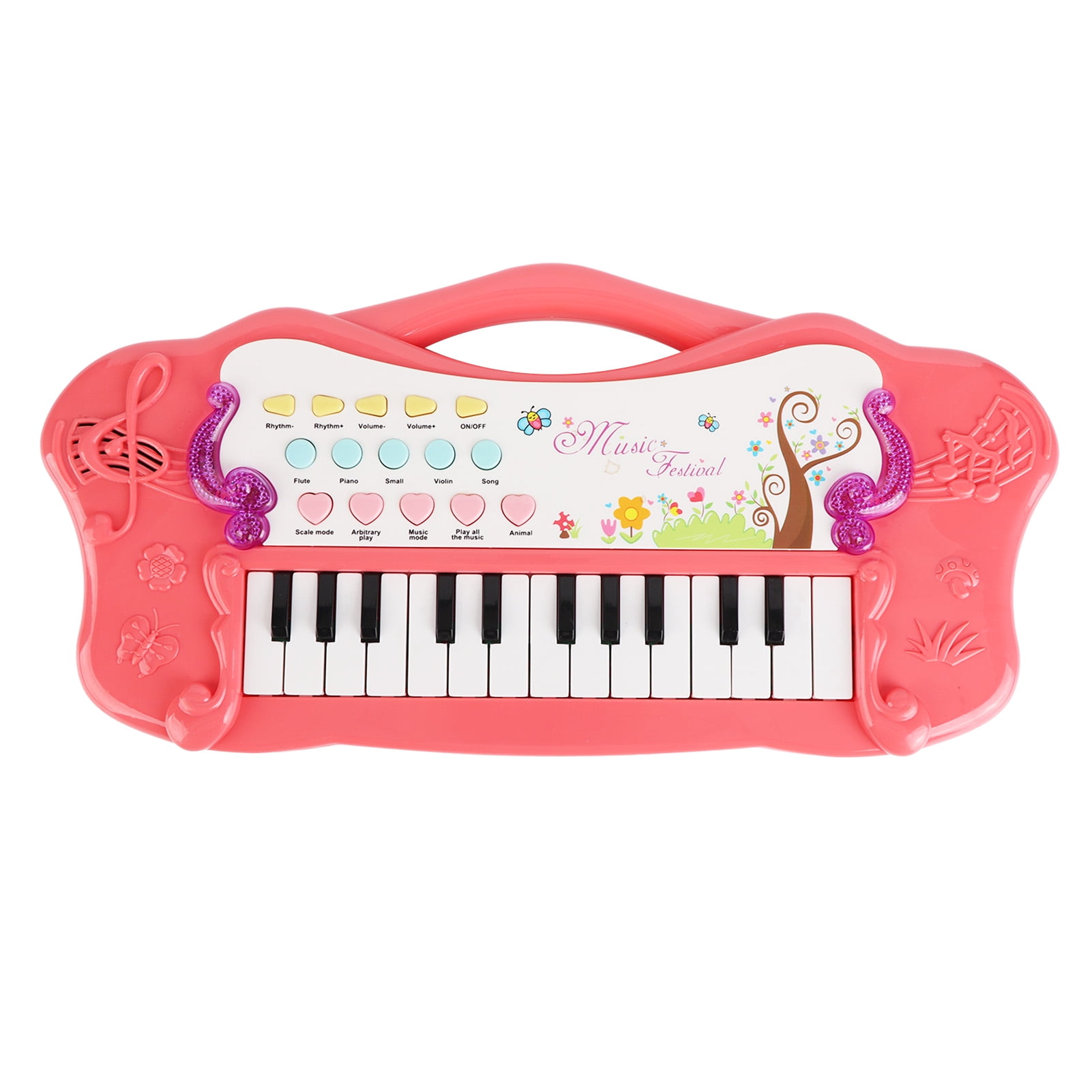 Electronic Organ Toy, Plastic Playable 15 Function Keys Kids Piano