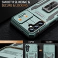 thumbnail image 2 of for Samsung Galaxy A54 Case with Upgraded Sliding Camera Lens Cover and Strong Magnetic Kickstand - Military-Grade Shockproof Protective Phone Case for Men Women Girls - Pine Green, 2 of 13