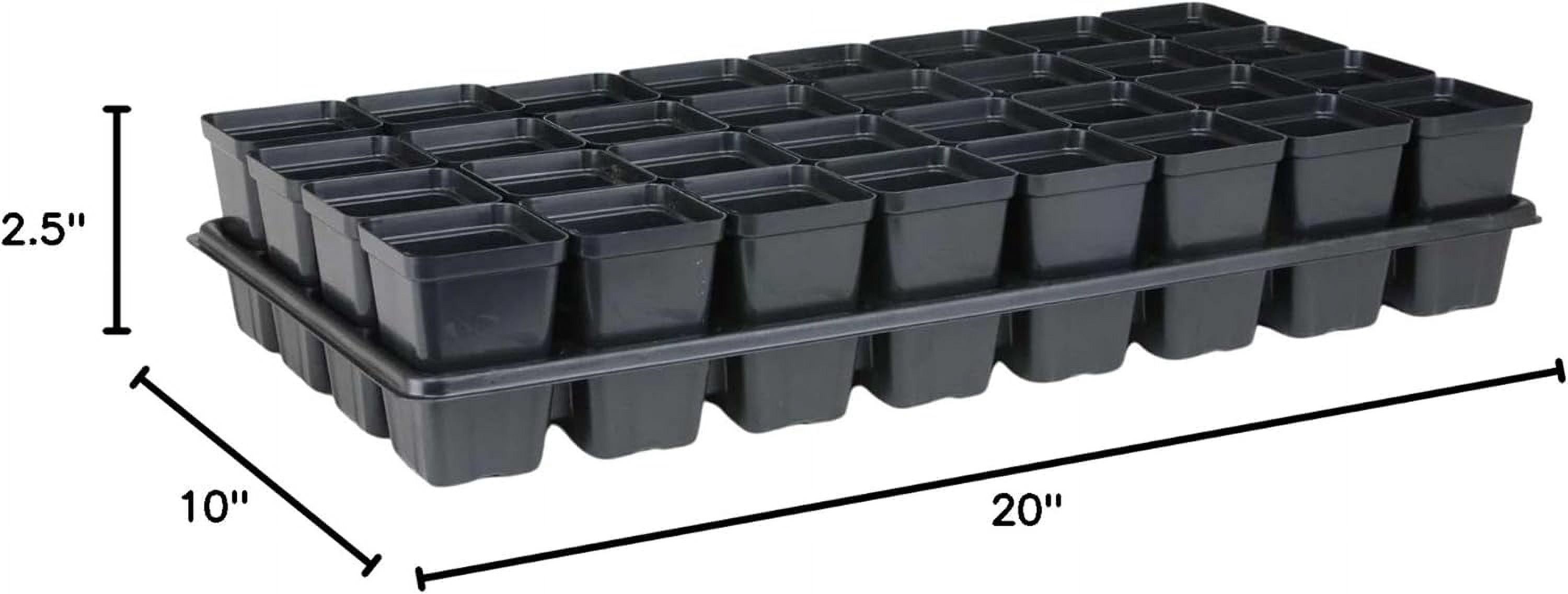 ZMSHOP Extra Strength 32 Cell Seedling Starter Trays w/Inserts, 2 Pack, for Seed Germination, Plant Propagation, Growing Trays, Planting Starter