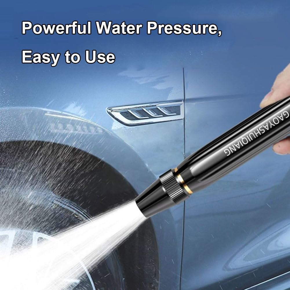 Black King Kong High Pressure Washer, Home High-Pressure Car Wash Water Gun with Booster Nozzle and Hose for Watering Plants,A Must-Have for Car Washing (Water Gun Only*2)