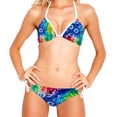 thumbnail image 2 of tie dye96 Bikini Set with Detachable Sponge & Adjustable Strap, Two-Pack, Ideal for Beach & Pool, Swimsuit Swimsuits Bikini, 2 of 6