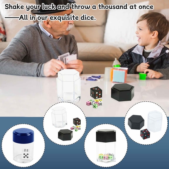Dice Bomb Magic Tricks Trick - Multicolor Dice Explode Prop, Close-Up Street Illusion Gimmick Novelty Funny Toy for Magicians