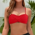 thumbnail image 2 of KONDYS Women Bandeau Bikini Tops Strapless Swimsuit Tops Beachwear Swimwear Brazilian, 2 of 6