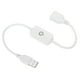 thumbnail image 1 of LED Táctil En Línea Atenuador 5V 3A USB Cable Táctil Interruptor Controlador para Sólo Color Emisión Diodo Tira Luz, Blanco, 1 of 6