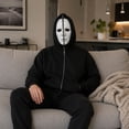 thumbnail image 6 of Adult Unisex Full Zip Horror Mask Hoodie Halloween Scary Character Novelty Sweatshirt Fancy Dress Party Cosplay Costume, 6 of 8