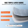 thumbnail image 4 of Tissu de Remplacement pour Auvent RV 20 Pieds2 Longueur pour Auvent 21 Pieds Usage Intensif 3 Plis 16oz PVC Imperméable Protection UV pour Remorque RV Véhicule Récréatif Dégradé Bleu, 4 of 6