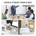 thumbnail image 7 of Leather Tissue Box Cover Square - Vintage Tattoo Elements Collage Waterproof Tissue Box Holder Paper Case Organizer Dispenser for Modern Home Office Room Home Bathroom Decor, 7 of 7
