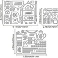 thumbnail image 6 of 1set 3pcs 3 styles Dessert Theme Steel Cutting Dies Stencils for Scrapbooking Photo Album Decorative Embossing Paper Card 72~156x70~110x0.8mm 1pc/style, 6 of 8