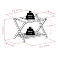 thumbnail image 2 of Winsome Reese Luggage Rack with Shelf, Espresso 92436, 2 of 6