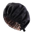 thumbnail image 2 of Gorro de dormir de satén para mujer Sunnimix negro, 2 of 4