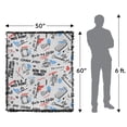 thumbnail image 2 of Friends Blanket, 50'x60' Tag Lines Woven Tapestry Cotton Blend Fringed Throw, 2 of 5