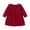 Red, variant on Cute Sweaters Babys Kids Girls Solid Knit Sweater Spring Winter Long Sleeve Thick Princess Dress Clothes Size:5-6 Years