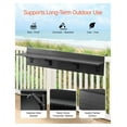 thumbnail image 2 of Balcony Hanging Table 12x48in - Foldable Outdoor Railing Table - Patio Bar Table - Space Saving - Rust Resistant Steel, 2 of 9