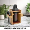 thumbnail image 2 of HEXNUB Stand for AeroPress - Bamboo Organizer Coffee Caddy - Brown Mats, 2 of 7
