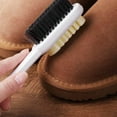 thumbnail image 5 of xaoyunyn Double Sided Suede Brush with Long Handle for Stain Removal and Easy Cleaning of Leather and Suede Shoes,Microfiber Bristles for Gentle Use, 5 of 6
