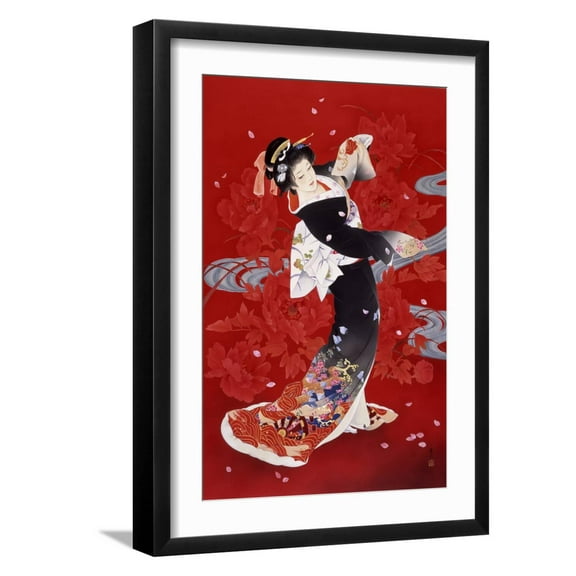 Art.com Hien Art Print by Haruyo Morita, Black Frame Wall Art, 17" x 23"