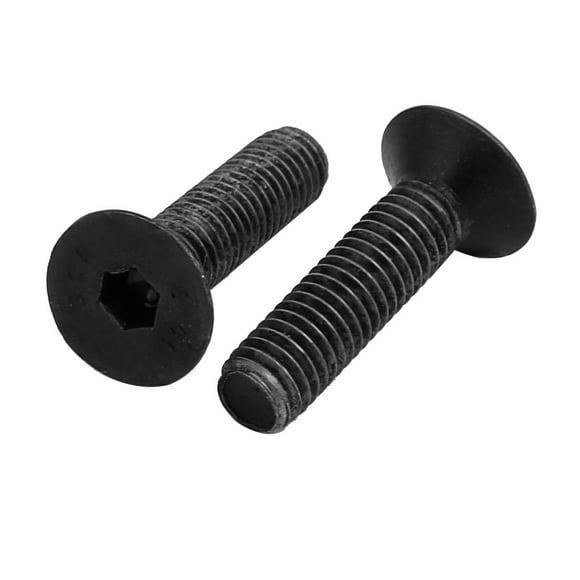 Unique Bargains 2pcs M5x20mm Flat Countersunk Head Hex Socket Left Hand Thread Bolt DIN7991