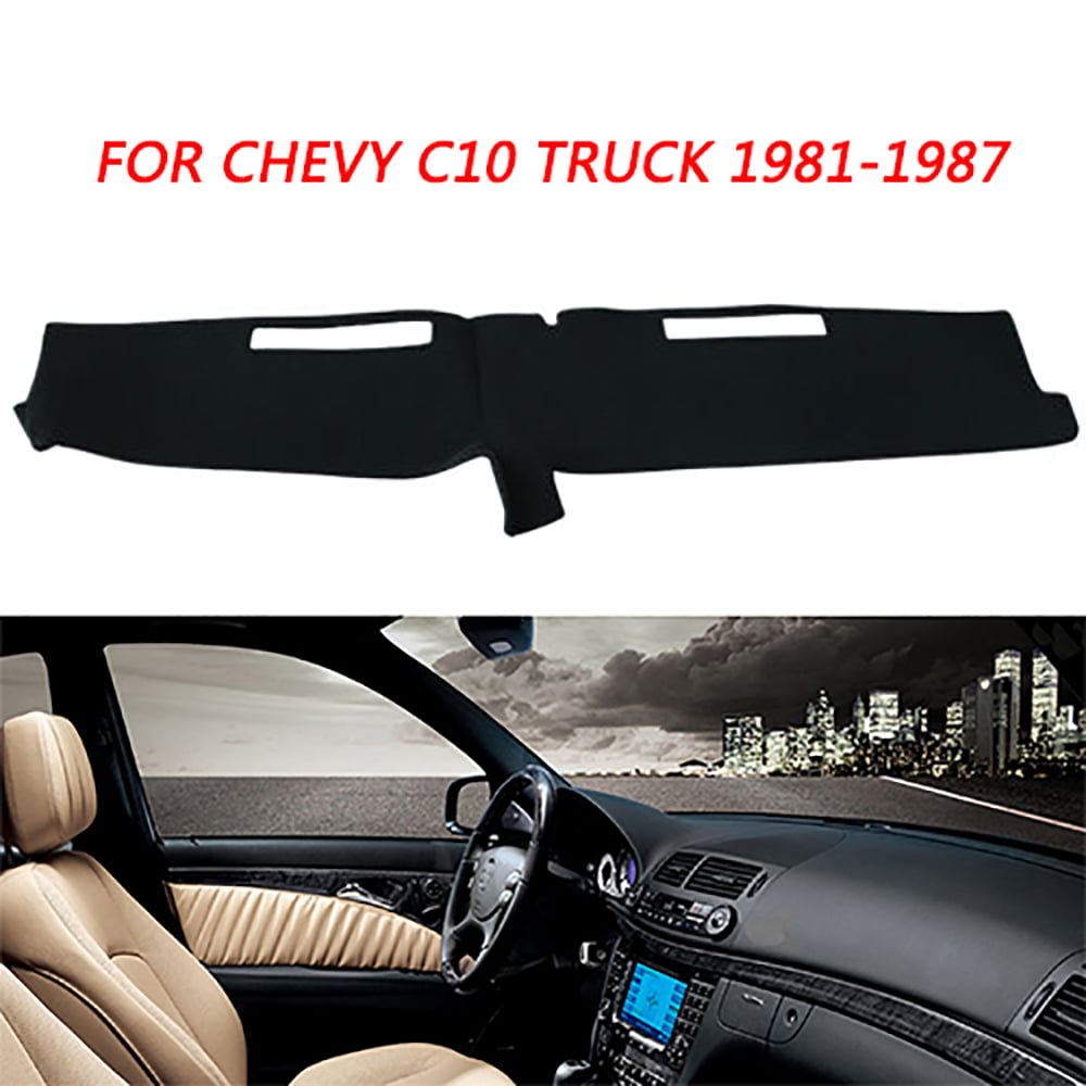 Unique Bargains Auto Dashboard Dash Cover Mat for Chevy Silverado 1988-1994  Polyester Black