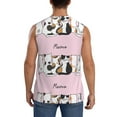thumbnail image 4 of Balery Cute Cats Men's Sleeveless Muscle Shirts Workout Tank Top, Moisture Wicking, Odor Protection-3X-Large, 4 of 8