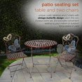 thumbnail image 4 of Benzara BM148371 Butterfly Table & Two Chairs Bistro Set, Multicolor, 4 of 5