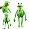 thumbnail image 5 of Muñeco de mano de rana divertido, mochila escolar, juguete de peluche de rana verde, muñeco de mano grande, accesorios de actuación con ventrículo, 5 of 5