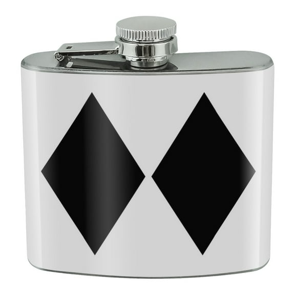 Double Black Diamond Skiing Experts Only Stainless Steel 5oz Hip Drink Kidney Flask