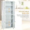 thumbnail image 6 of HOMCOM 72.5" Pinewood Large Kitchen Pantry Storage Cabinet, White, 6 of 9