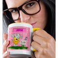thumbnail image 2 of Sofia - Decorative Name Specific Childrens Art, 11oz Two-Tone Yellow Mug, 2 of 7