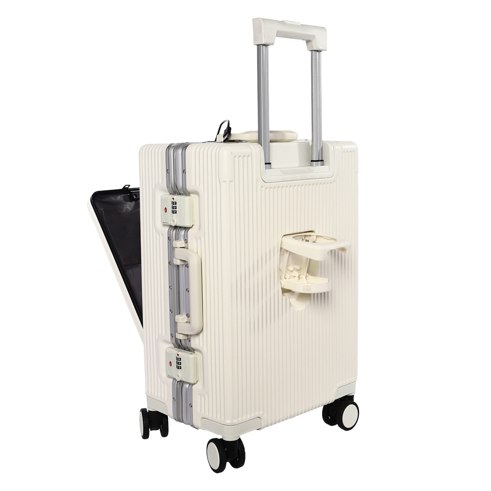 20" Smart Boarding Suitcase with USB Port, TSA Lock & Laptop Compartment – Durable, Lightweight, and Secure for Business & Leisure Travel