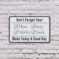 thumbnail image 5 of Keys Wallet Phone 10 Inch x 14 Inch Novelty Plastic Sign Check It Before You Wreck It Durable Weatherproof UV Protected Perfect for Entryways Mud Rooms Garages Fun Gift for Families, 5 of 6