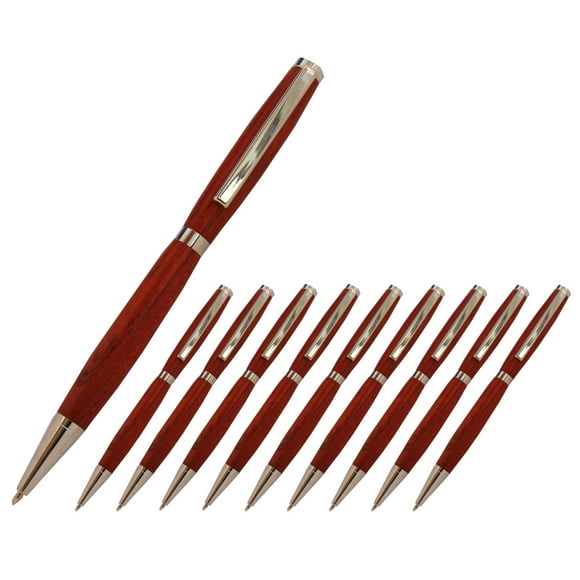 Legacy Woodturning, Slimline Pen Kit - Platinum, 10 Pack