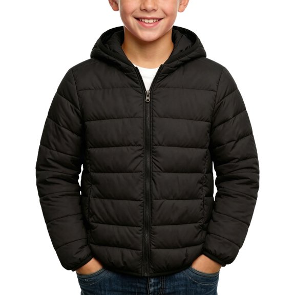 ATOGUTA Puffer Jacket Boys Warm Kids Zip up Long Sleeve Winter Quilted Jackets Coat Outerwear