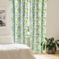 thumbnail image 2 of Ambesonne Leaves Curtains, Ornate Doodle Birds, Pair of 28"x95", Charcoal Grey Pale Green, 2 of 5