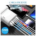 thumbnail image 3 of Cargador Usb Bloosom  Adaptador De 55w 6 Puertos Lagom Cubo 3 Usb + 3 Tipo-c Blanco, 3 of 4