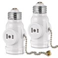 thumbnail image 1 of 2 Outlet Light Socket Adapter,E26 Bulb Socket to Outlet Splitter, 1 of 5