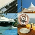 thumbnail image 4 of 5Pcs Audew D Rings Hook Tie Down Ring Load Anchor Trailer Forged Lashing Truck, 4 of 7