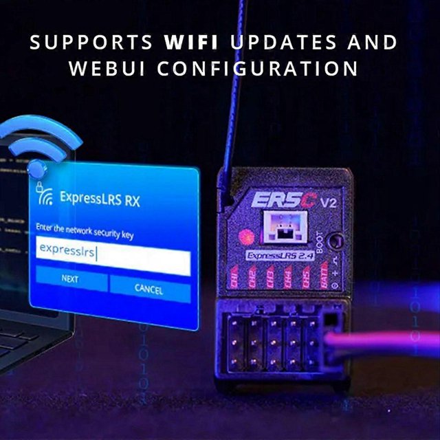 For Radiomaster ER3Ci 3CH RX Receiver 2.4GHz ELRS PWM Receiver