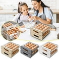thumbnail image 6 of Egg Organizer for Refrigerator, Rolling Refrigerator Storage Container with Lid, 24-count Double Track Tray for Automatic Rolling & Easy Access, Space-saving Food Storage Box for Kitchen, 6 of 7