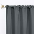 thumbnail image 2 of Superior Blackout Solid Light Filtering Rod pocket Curtain Panel Set, 36" x 72", Grey, 2 of 11
