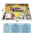 thumbnail image 6 of Battle Cats Flannel Blanket Funny Ultra-Soft Micro Warm Throw Blanket Fleece Blanket Interesting Gift 80"X60", 6 of 9