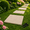 Beige, variant on Square Garden Stepping Stone,Imitation Stone Walkway Slab with Natural Uneven Texture, Lightweight Durable Outdoor Pathway Tiles Beige 15.35x15.35in