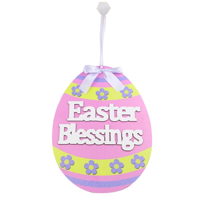 Inteprter 1 Juego de colgadores de puerta de de Pascua sin rebabas decoración de para el hogar conejo suministros de pared para el hogar Kits de decoración para fiestas JM00302 Inteprter HA061113-01