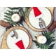 thumbnail image 4 of Decoración festiva para mesa navideña para vajilla, portacubiertos con forma de gorro de Papá Noel, paquete de 10, 4 of 5