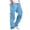 Blue, variant on Turilly Mens Casual & Comfy Pants Casual Multi-Pockets Outdoor Straight Type Pants Cargo Pants Trousers