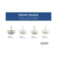 thumbnail image 3 of Drum ShadeCollection Five-Light Brushed Bronze White Fabric Shade New Traditional Chandelier Light, 3 of 8